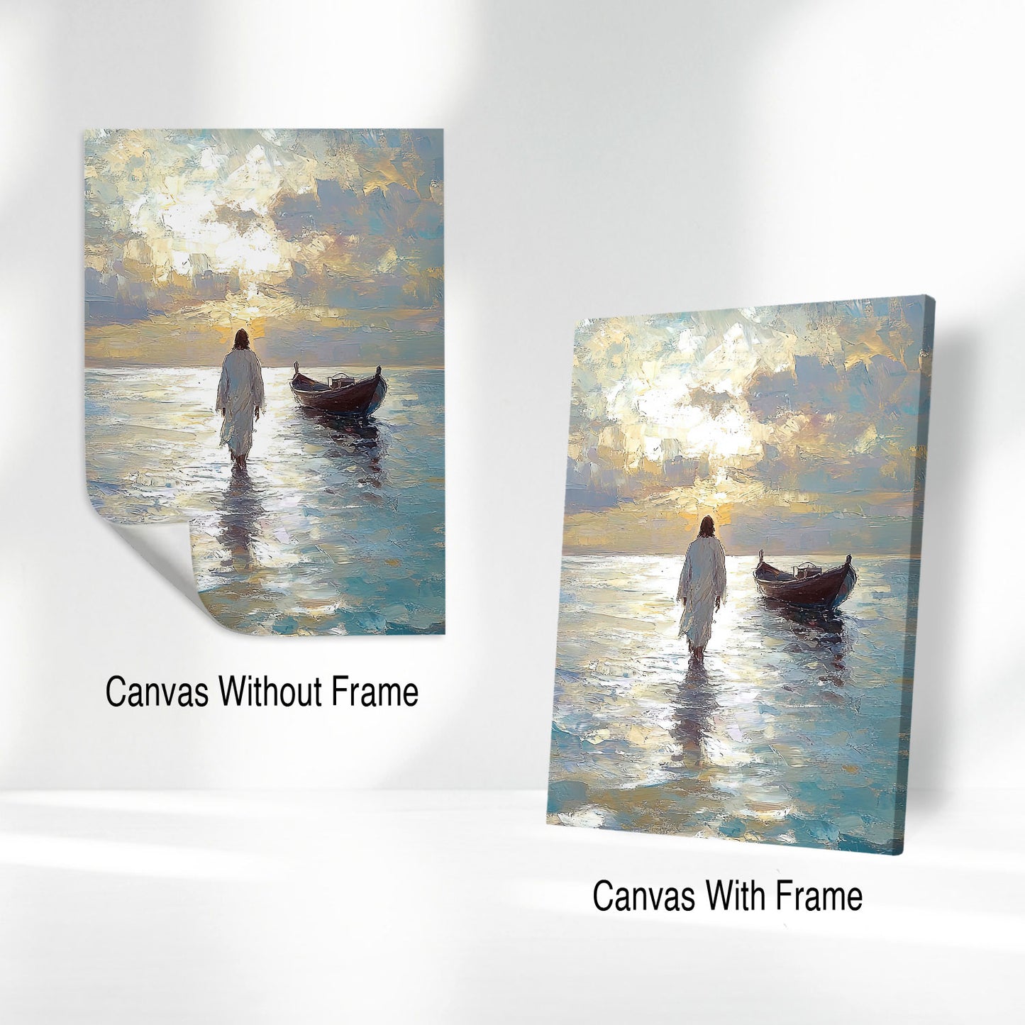 Christ Walking On The Water Canvas Wall Art