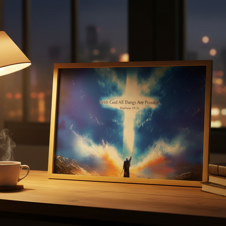Glory Rise - Jesus Lamp Painting