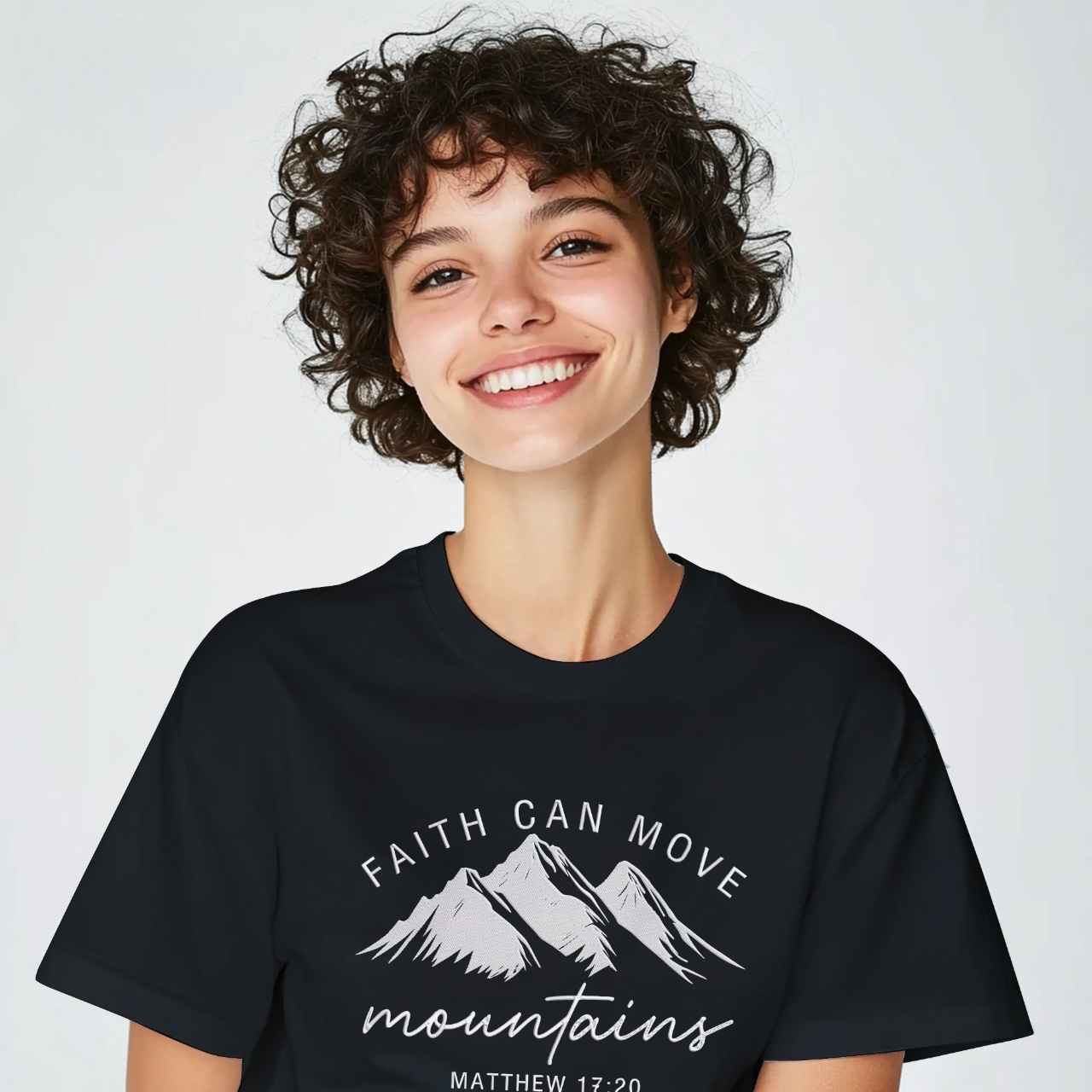 Faith Can Move Mountains Christian T-Shirt