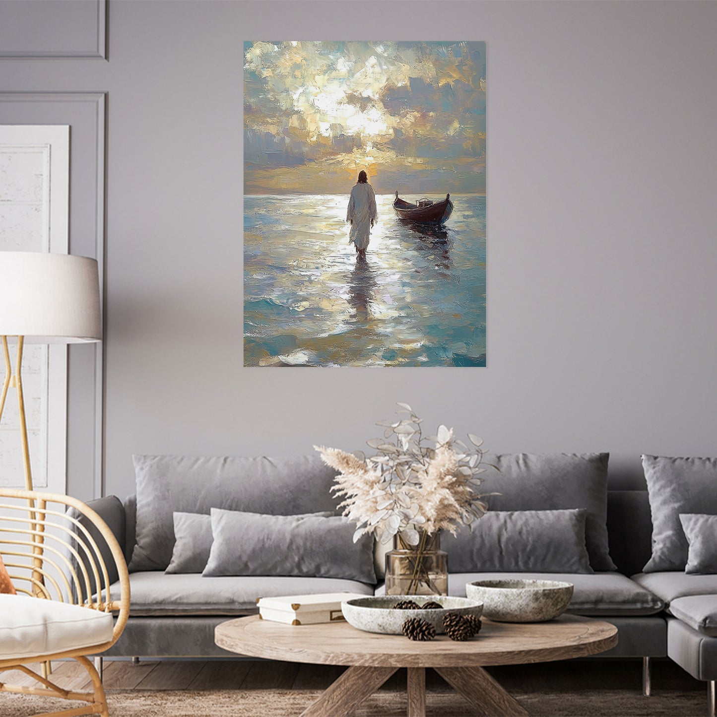 Christ Walking On The Water Poster Wall Art