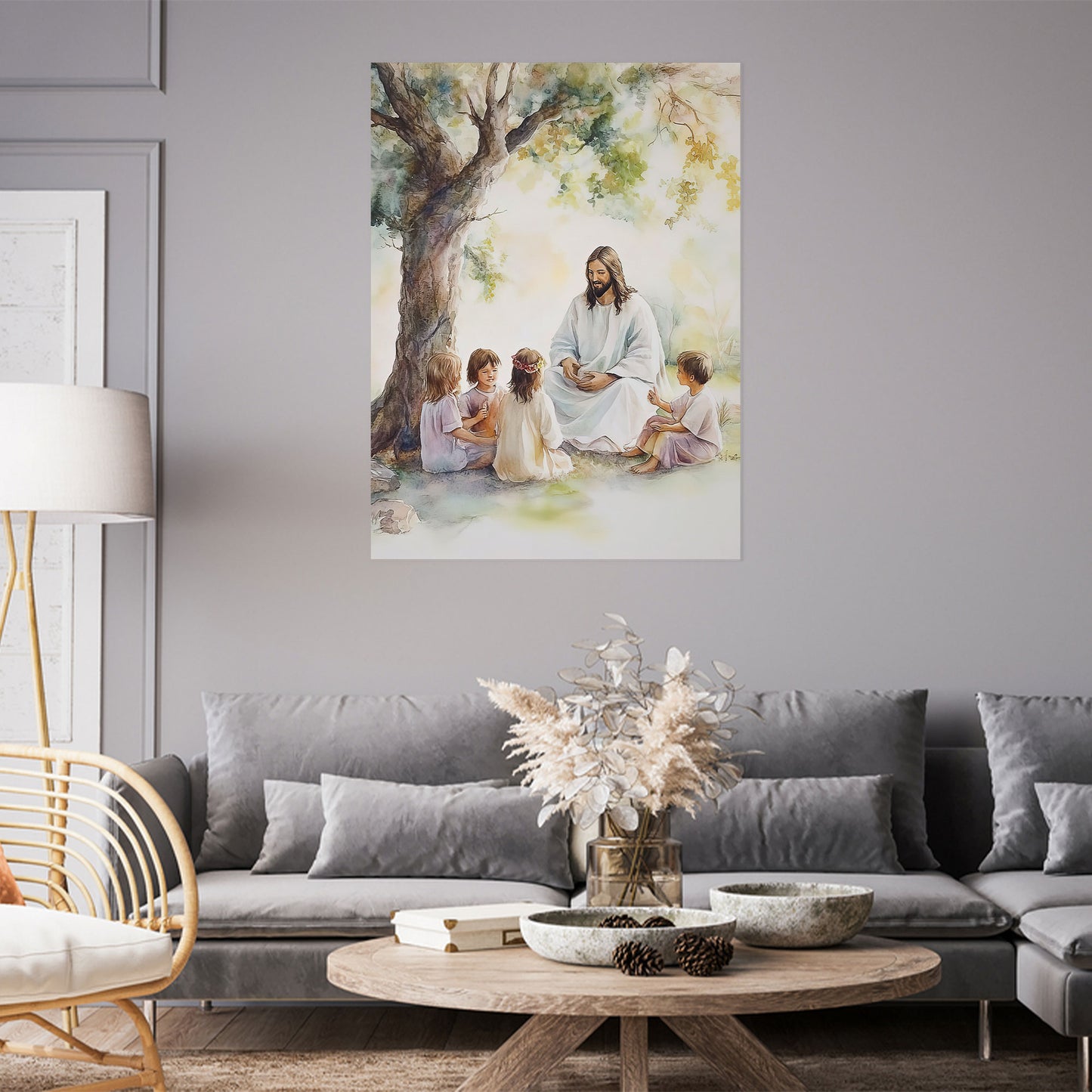 Christian Talking With Children Poster Wall Art