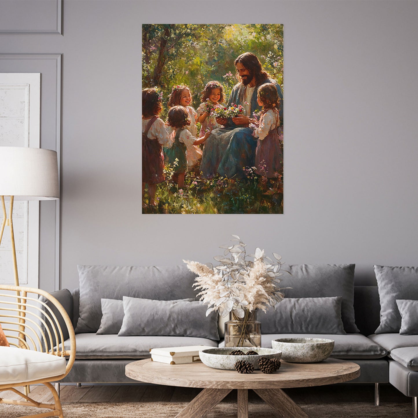 Christian And Children Poster Wall Art