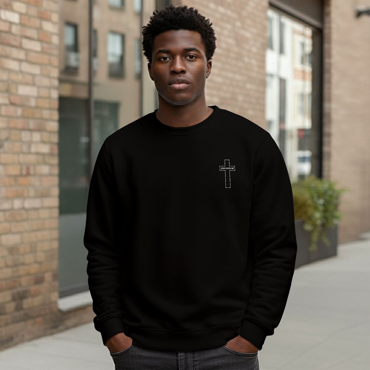 Inspirational Save Double-Sided Graphic Christian Sweatshirt