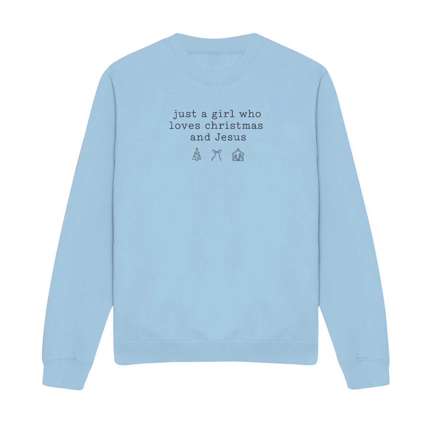 Love Christmas and Jesus Christian Sweatshirt