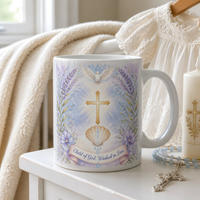 dove over living waters ceramic mug