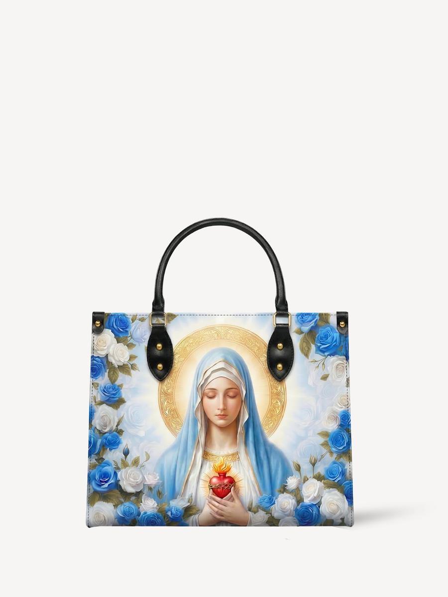 "Lumina" Leather Handbag - Catholic leather goods by Genus Faith