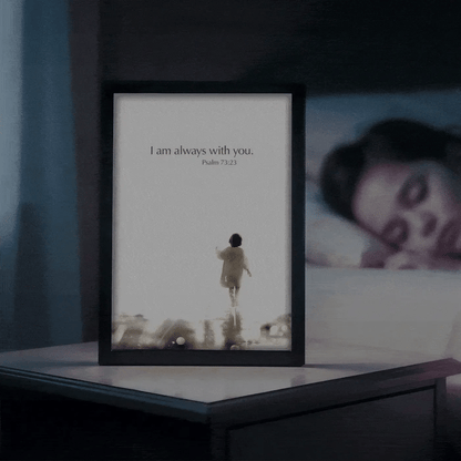 Never Alone - Jesus Lamp Painting