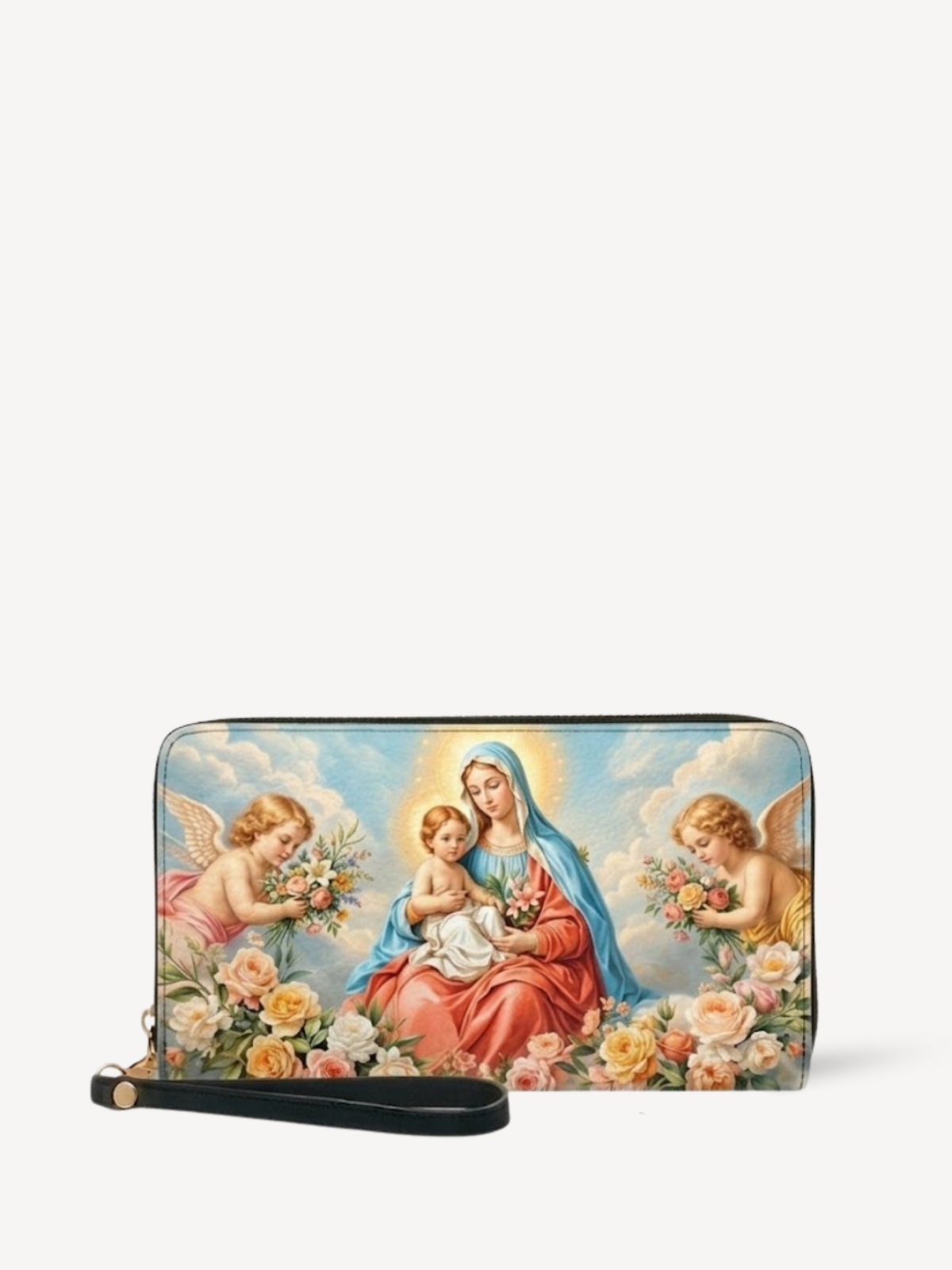 Mater Gratiae PU Leather Wallet - Christian Wallet, front view