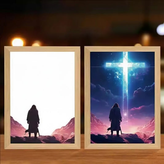 Divine Call - Jesus Lamp Painting