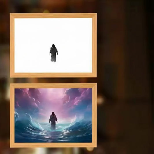 Peace Waters - Jesus Lamp Painting