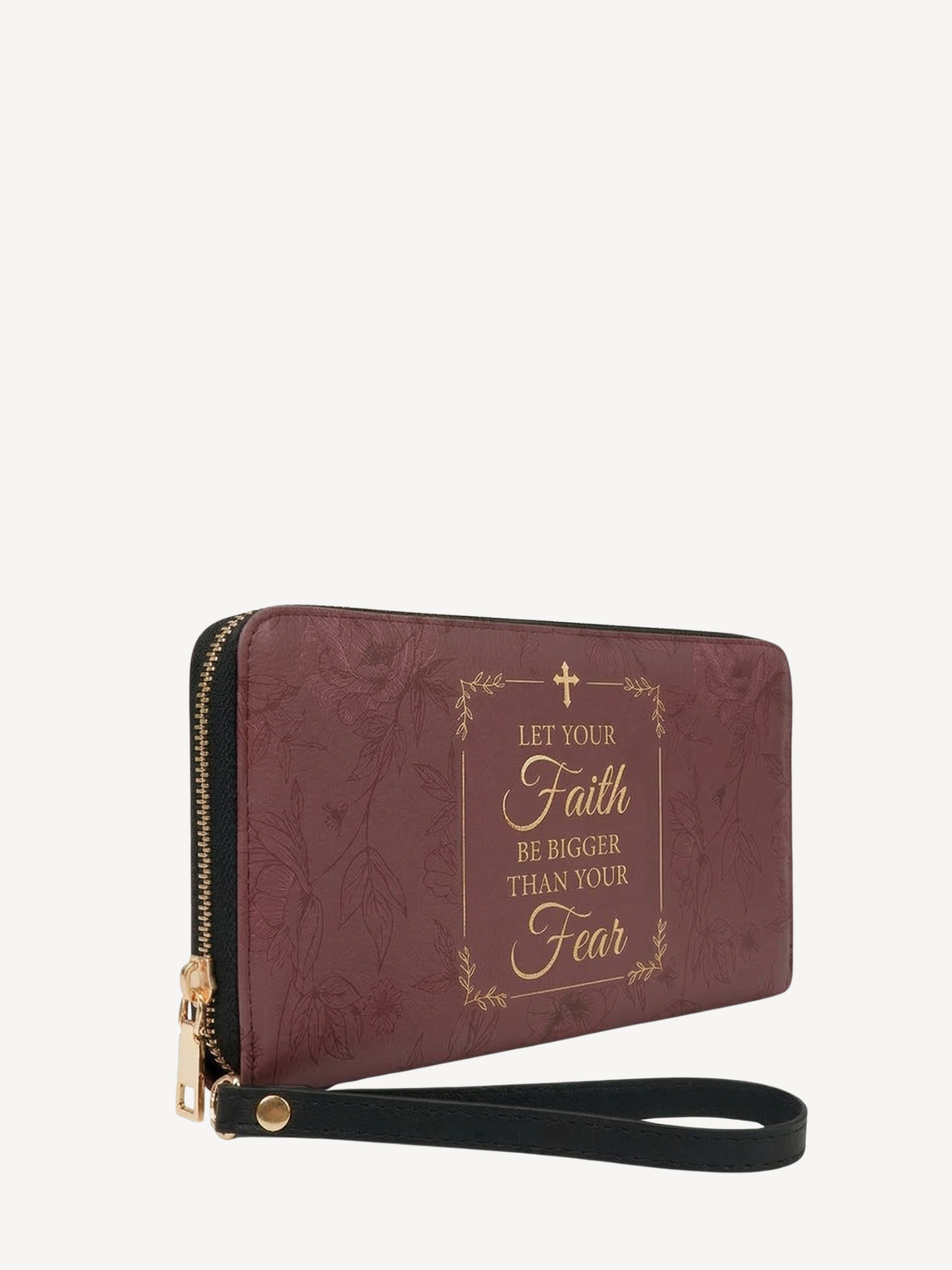"Faith Over Fear" Leather Wallet