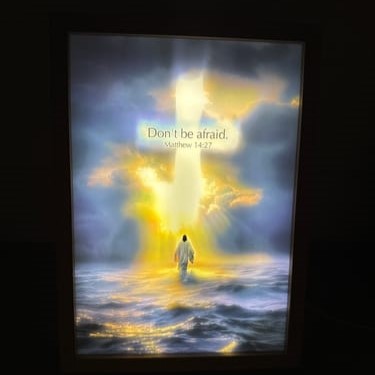 Jesus and the Sea - Jesus Lamp Painting