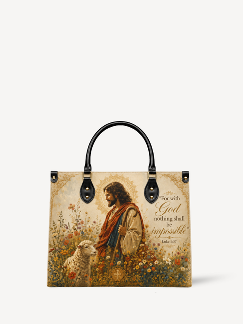 "Agnus Dei" Leather Handbag