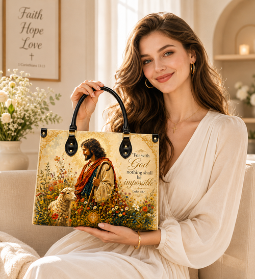 "Agnus Dei" Leather Handbag