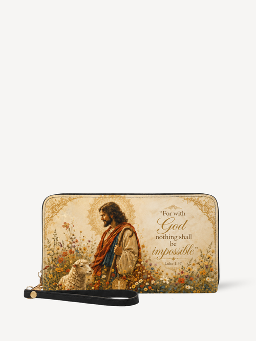 "Agnus Dei" Leather Wallet