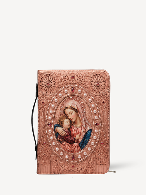 Amoris Bible Cover - PU Leather Bible Cover, front view