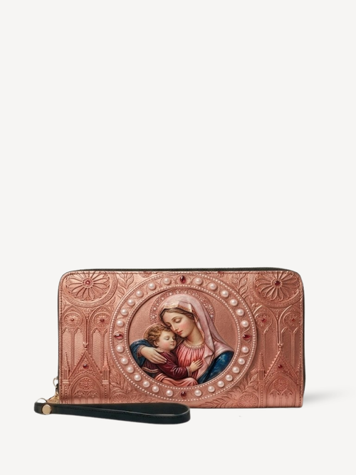 Amoris PU Leather Wallet - Christian Wallet, front view