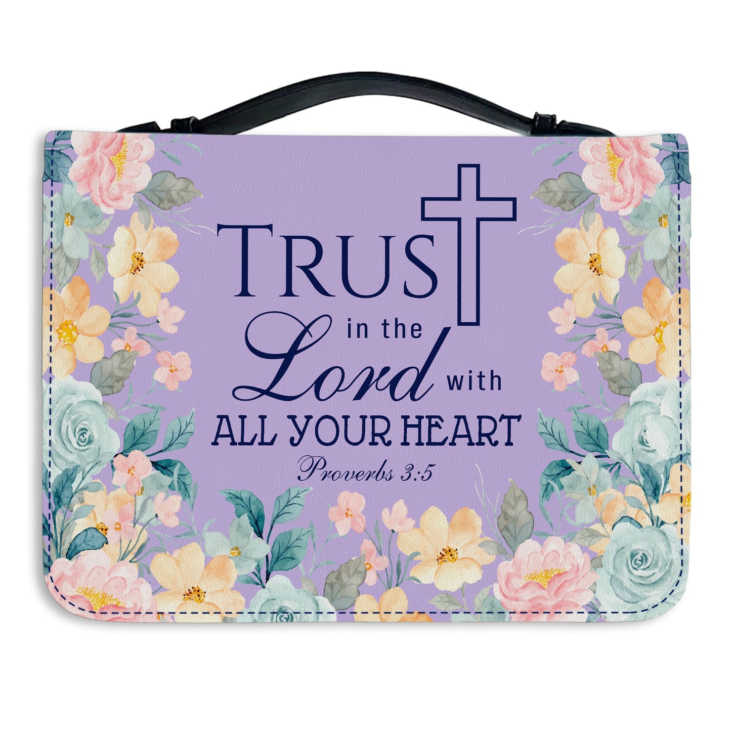 Trust Quote Leather Book Cover Case