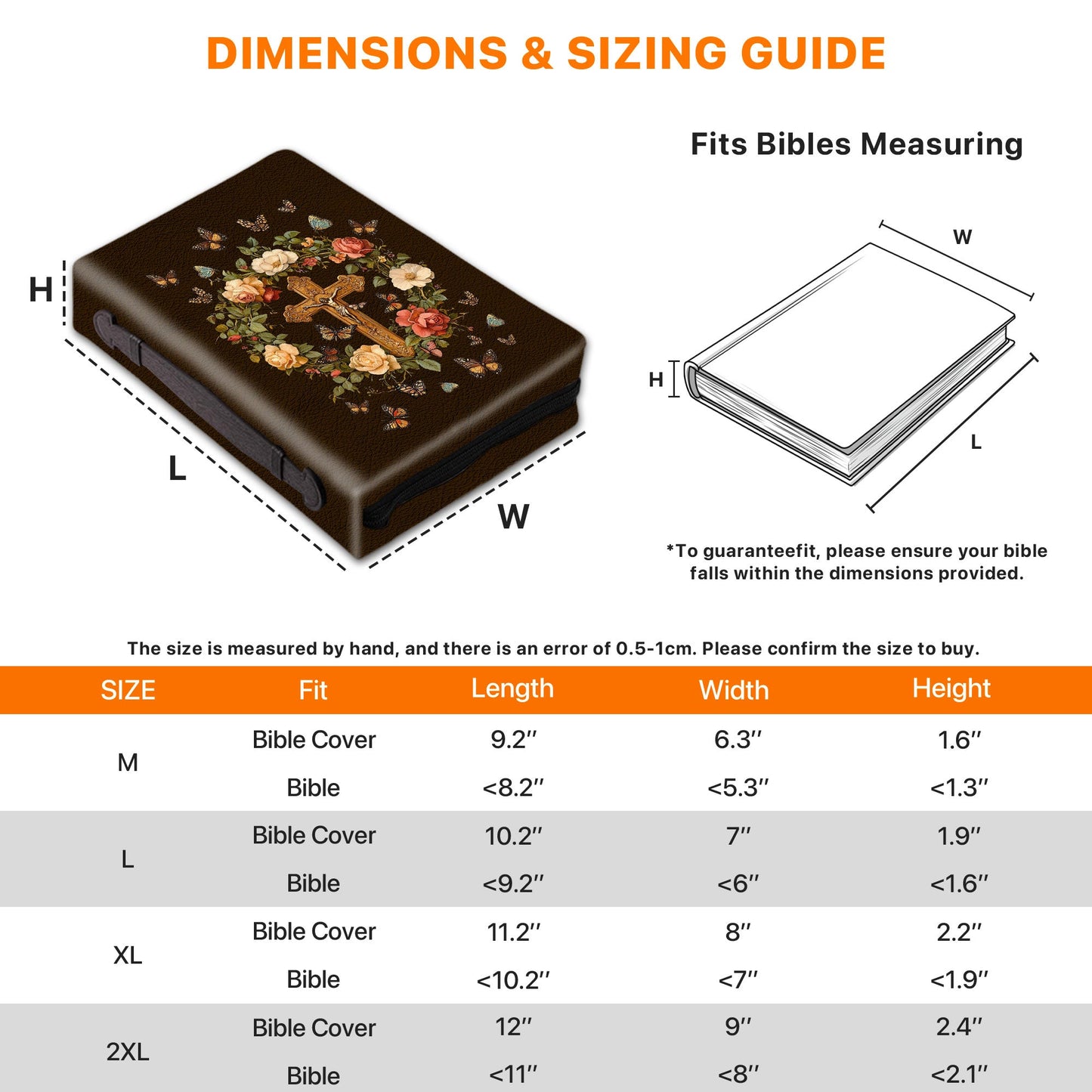 Inspirational Quote Leather Book Cover Case