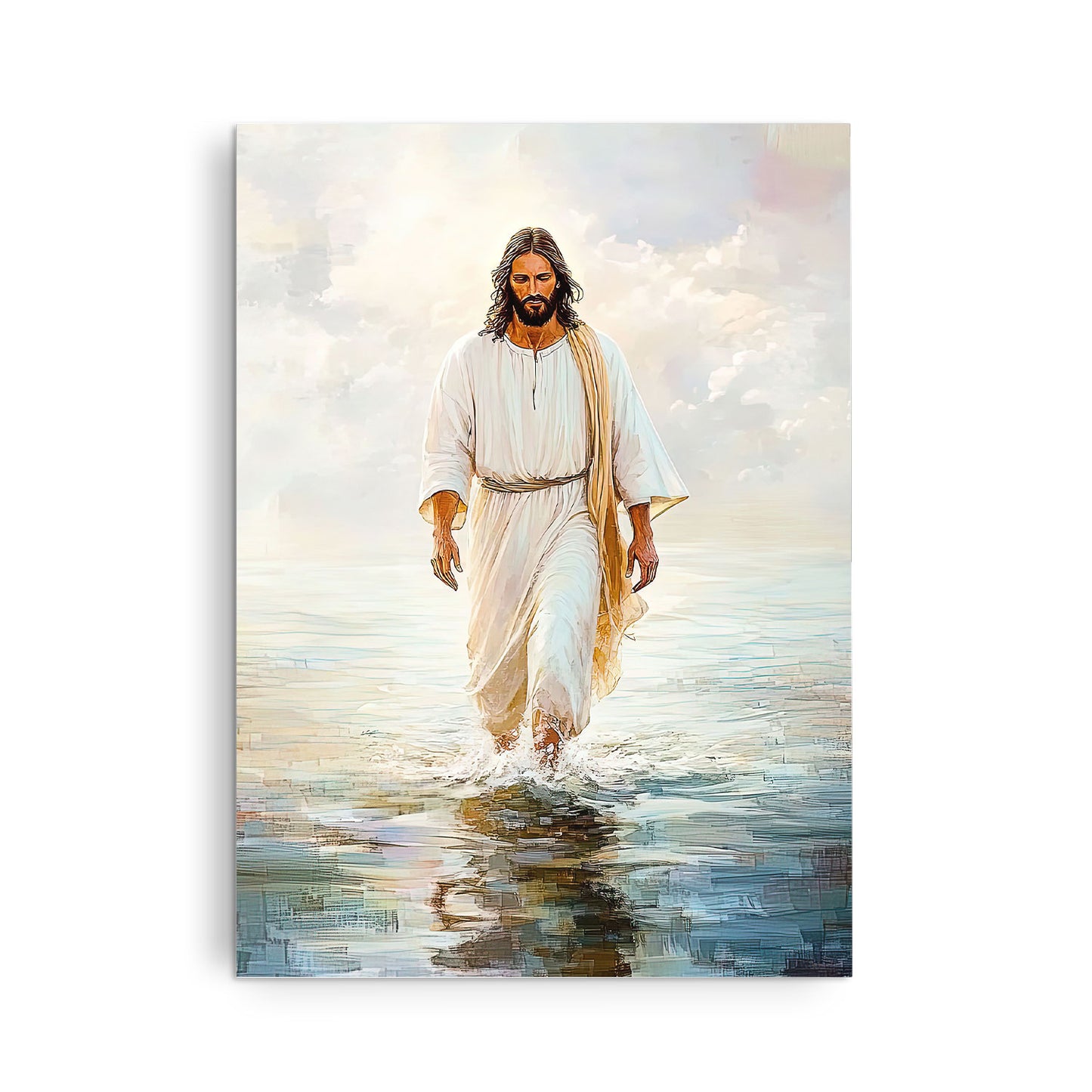 Christian Walking Water Canvas Wall Art