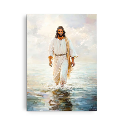 Christian Walking Water Canvas Wall Art