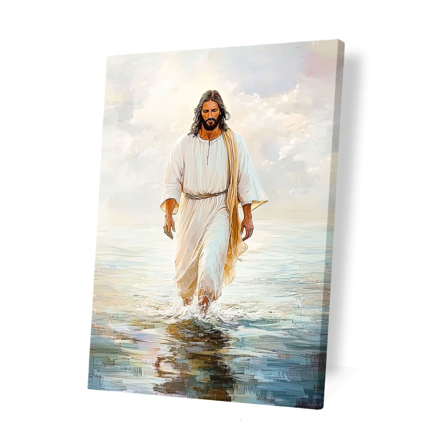 Christian Walking Water Canvas Wall Art