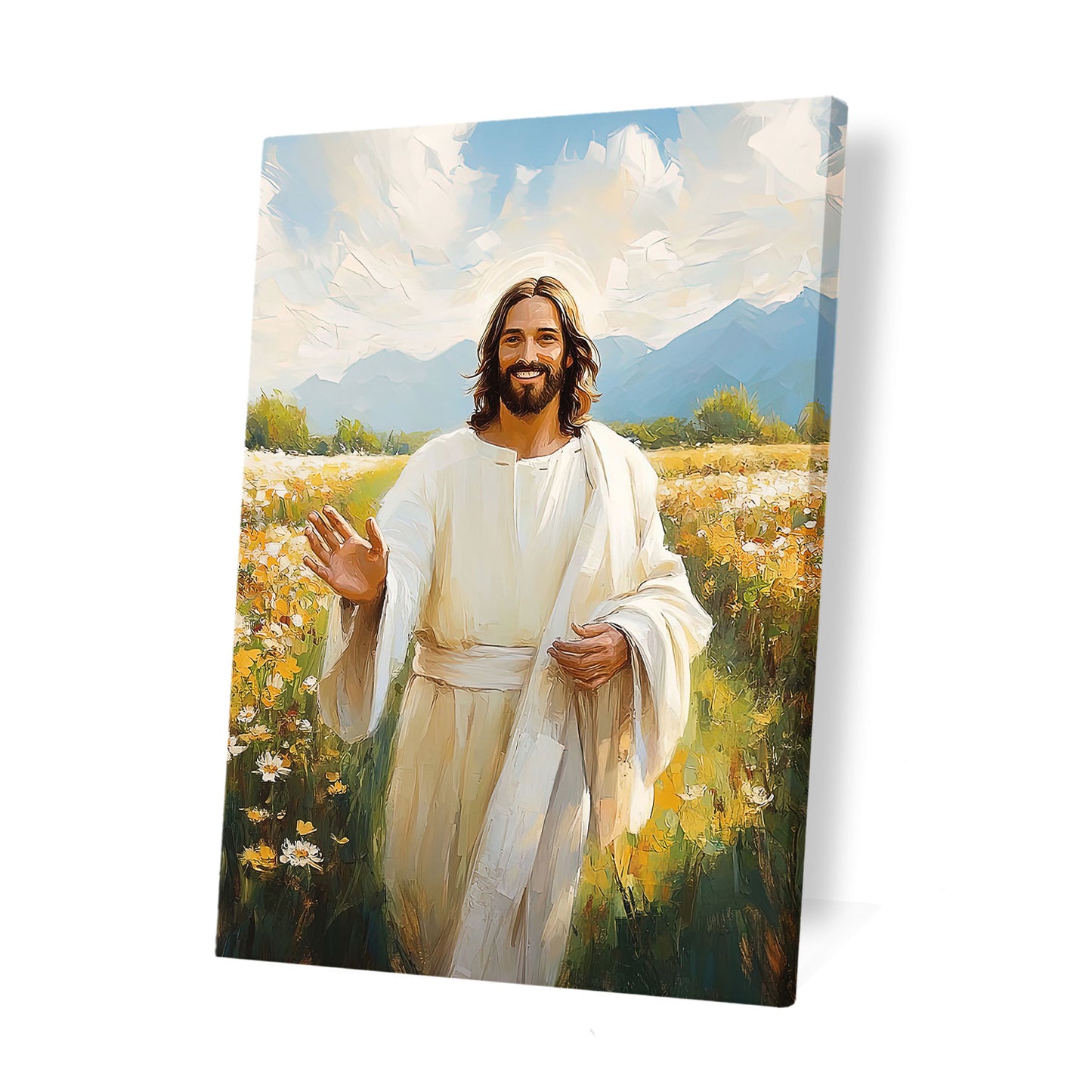 Christian Flower Canvas Wall Art