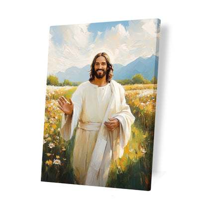 Christian Flower Canvas Wall Art