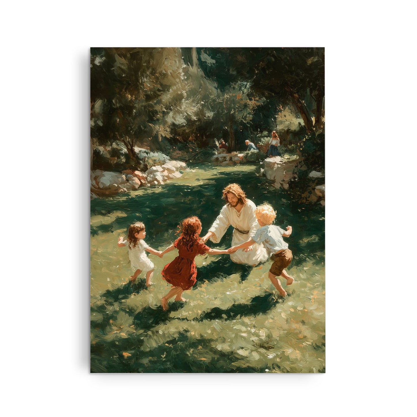 Gentle Scene of Jesus Canvas Wall Art