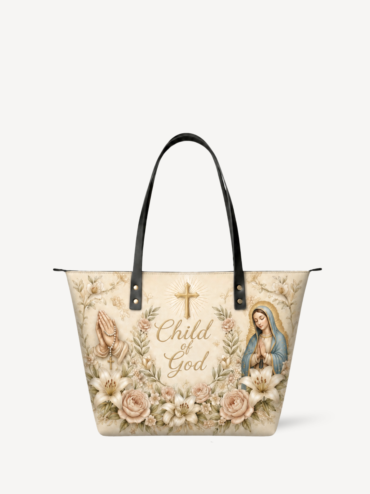 "Child Of God" Leather Tote Bag