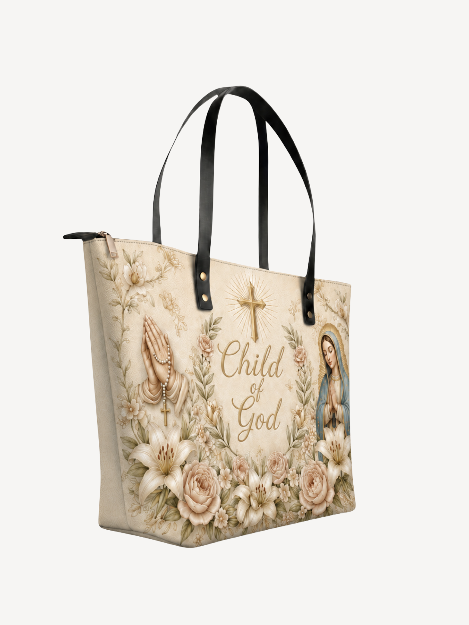 "Child Of God" Leather Tote Bag