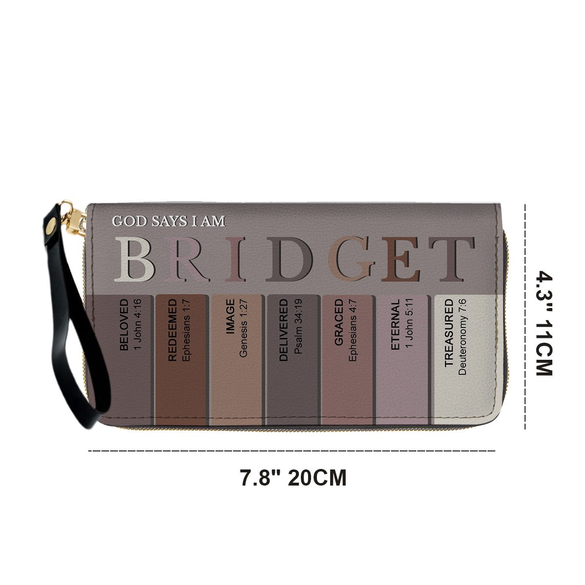 Christianartbag Clutch Purse, Uncover the sacred meaning of your name - Personalized Clutch Purse - Christian Gifts For Women, CAB0153025