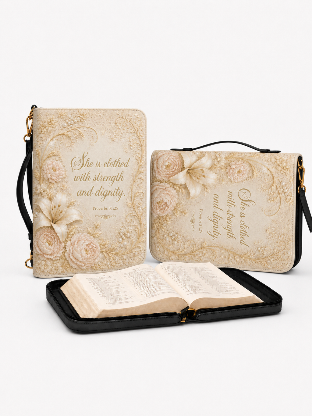"Dignity Floral" Bible Cover