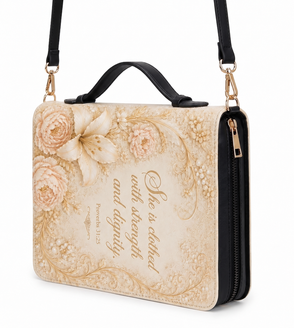 "Dignity Floral" Bible Cover
