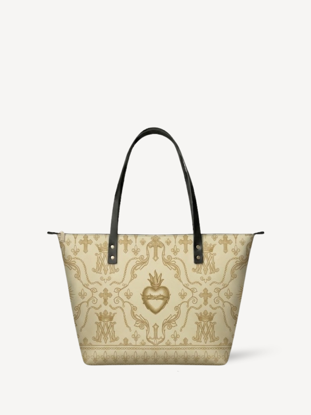 "Divine Heart" Leather Tote Bag