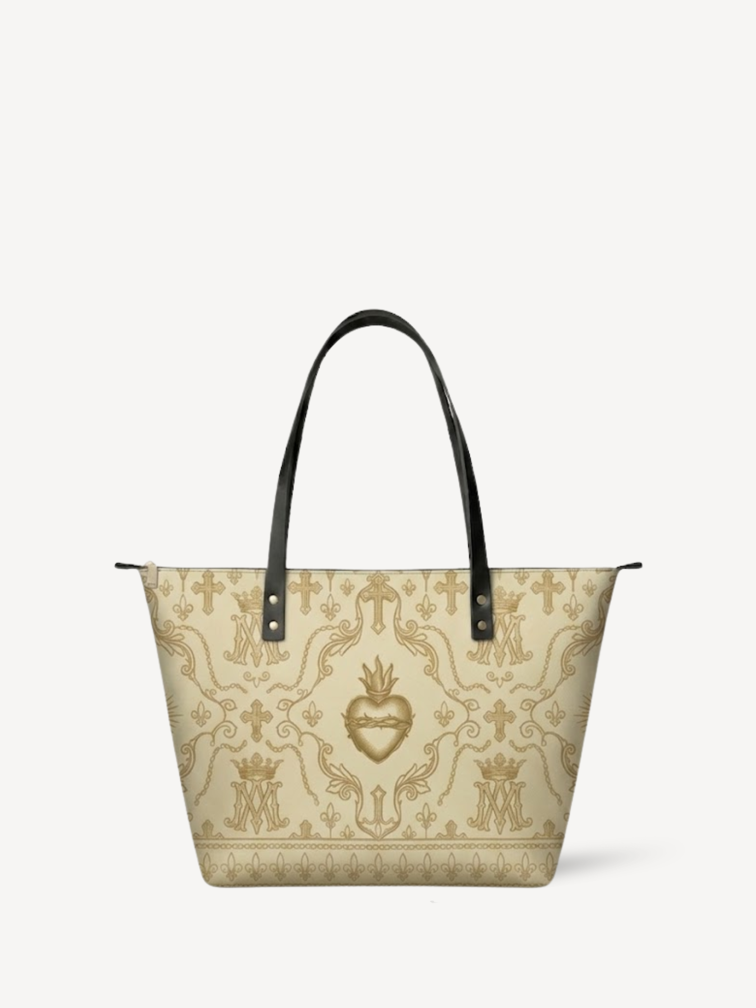 "Divine Heart" Leather Tote Bag