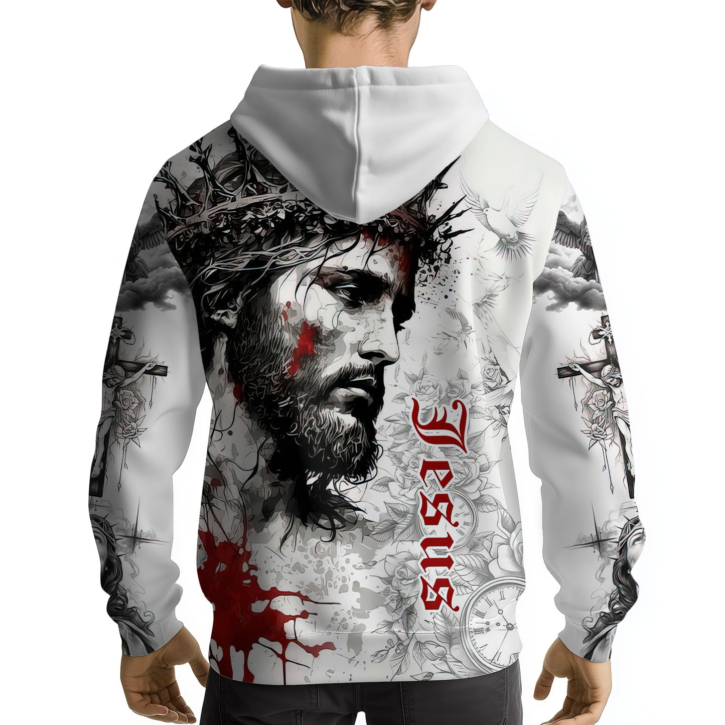 Faith & Sacrifice Hoodie - Crown of Thorns