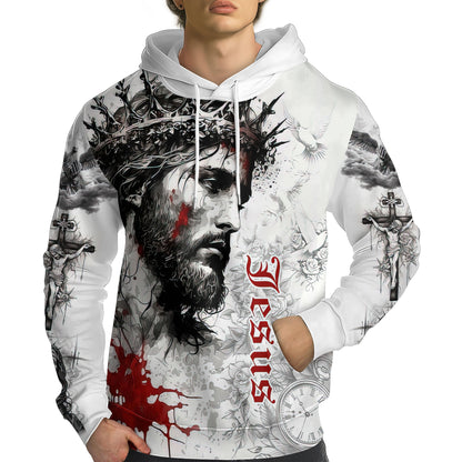 Faith & Sacrifice Hoodie - Crown of Thorns