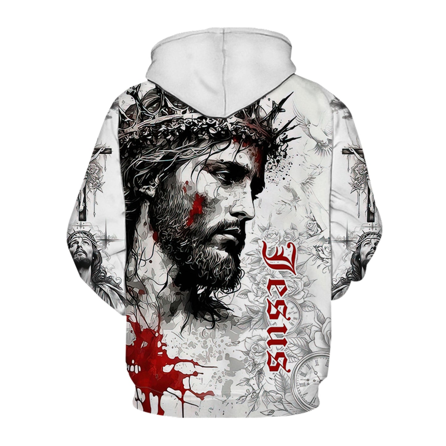 Faith & Sacrifice Hoodie - Crown of Thorns