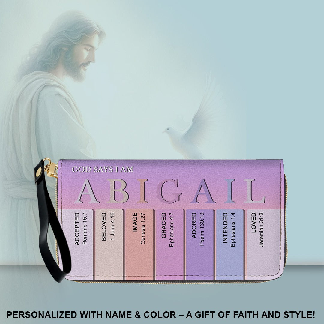 Christianartbag Clutch Purse, Uncover the sacred meaning of your name - Personalized Clutch Purse - Christian Gifts For Women, CAB0153025