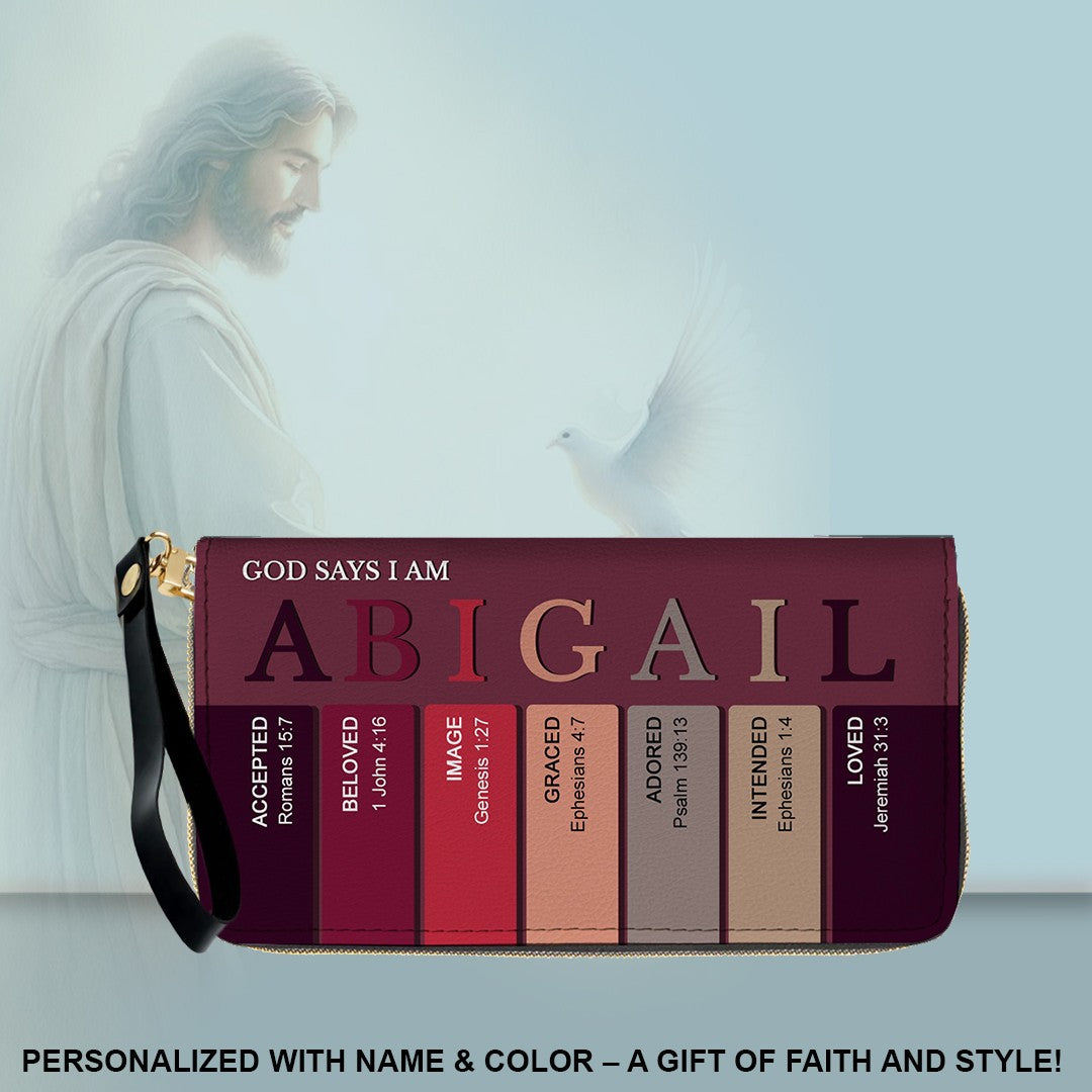 Christianartbag Clutch Purse, Uncover the sacred meaning of your name - Personalized Clutch Purse - Christian Gifts For Women, CAB0153025