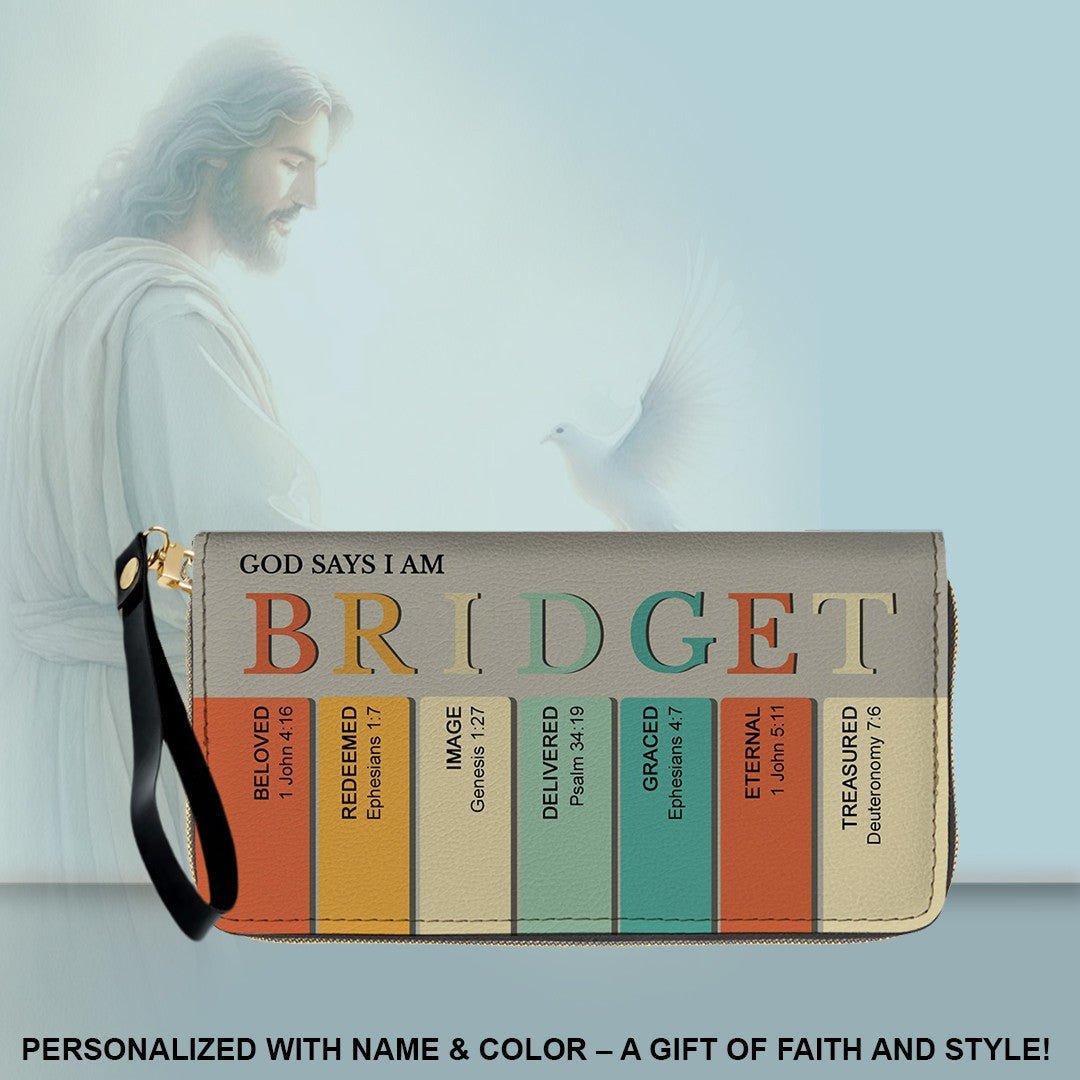 Christianartbag Clutch Purse, Uncover the sacred meaning of your name - Personalized Clutch Purse - Christian Gifts For Women, CAB0153025