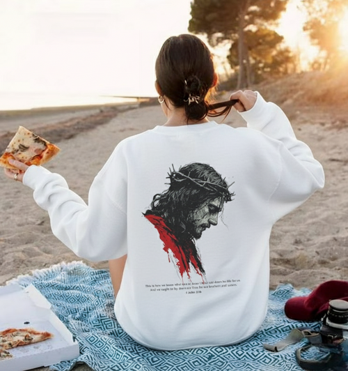 What Love is Double-Sided Graphic Christian Sweatshirt