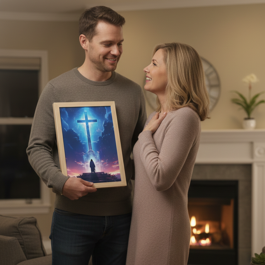 Kindly - Jesus Lamp Painting