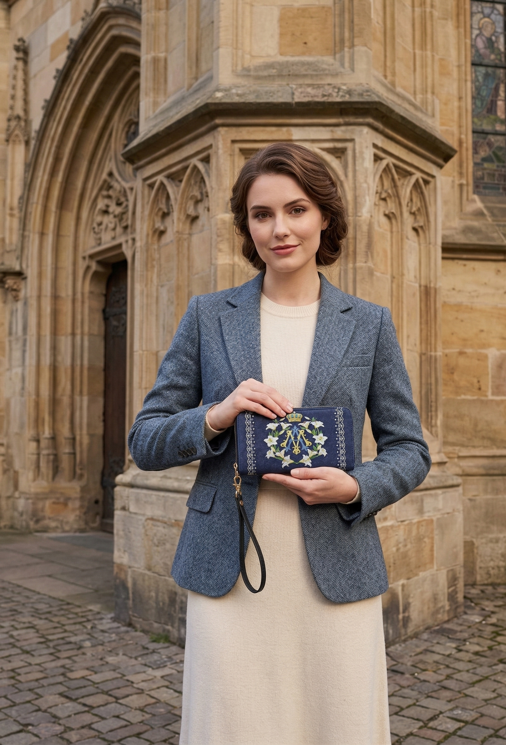 "Lilium Mariae" Leather Wallet