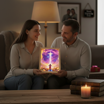 Heaven Garden - Jesus Lamp Painting