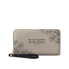 By His Wounds We Are Healed Isaiah 53:5 - Christian Leather Wallet