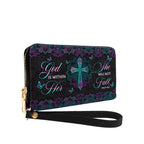 God Is Within Her She Will Not Fall Psalm 46:5 Faith - Christian Leather Wallet