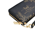 Trust in the Lord Proverbs 3:5 Black Leather Purse - Christian Leather Wallet