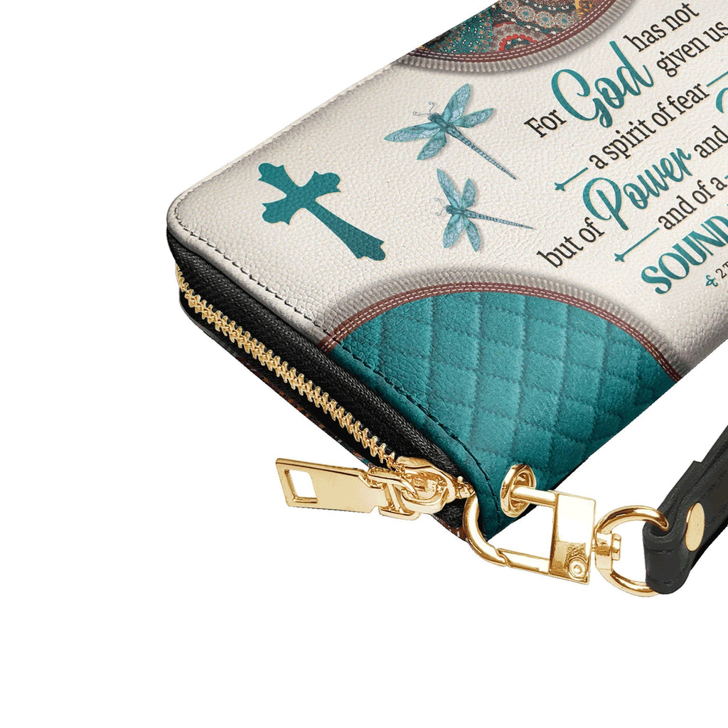 God Has Not Given Us a Spirit of Fear 2 Timothy 1:7 - Christian Leather Wallet